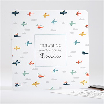 Geburtstagseinladung flugzeuge