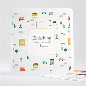 Geburtstagseinladung city