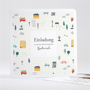 Geburtstagseinladung city
