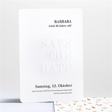 Geburtstagseinladung Save The Date