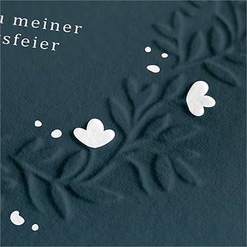 Geburtstagseinladung Elegante Blätterwelt - vue 2