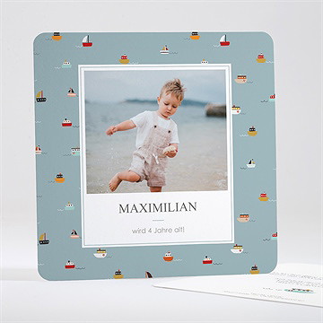 Geburtstagseinladung schiffe