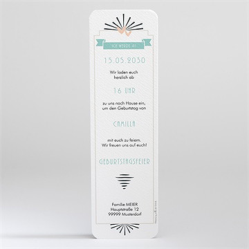 Geburtstagseinladung foto-streifen - vue 2