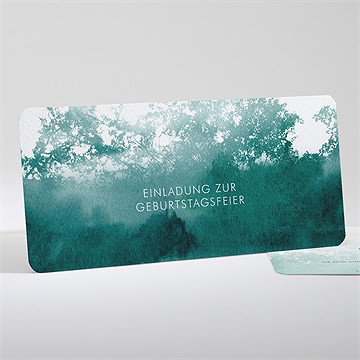 Geburtstagseinladung Aquarellkunst