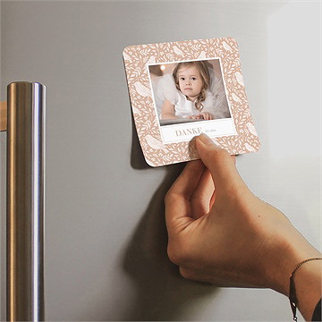 Dankeskarte Taufe kleines vögelchen - magnet - vue 2