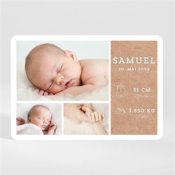 Geburtskarte Origami Freude - Magnet