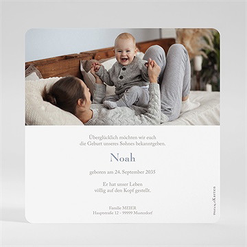 Geburtskarte Mein Kleiner Matrose - vue 2