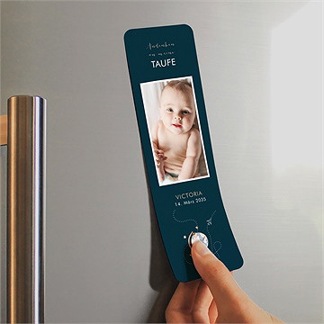 Andenken Taufe reisepass zur taufe - magnet - vue 2