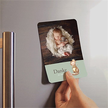 Dankeskarte Geburt kleiner drache - vue 2