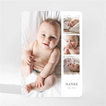 Dankeskarte Geburt fotosammlung - magnet