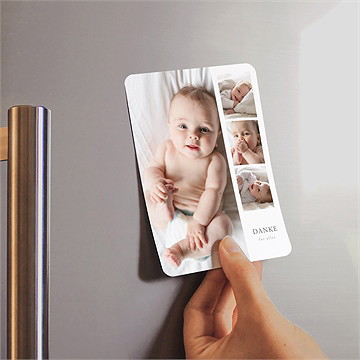 Dankeskarte Geburt fotosammlung - magnet - vue 2