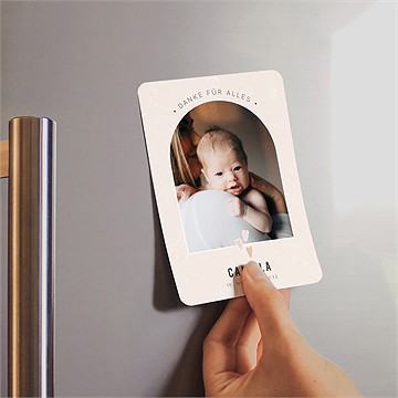 Dankeskarte Geburt herzchen - vue 2