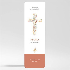 Andenken Taufe blumenmosaik - magnet