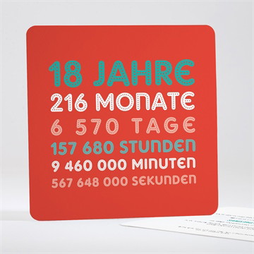 Countdown 18 Jahre