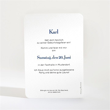 Geburtstagseinladung Dolce Vita 50 Jahre - vue 2