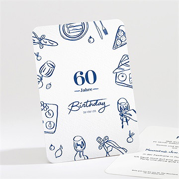 Geburtstagseinladung Dolce Vita 60 Jahre