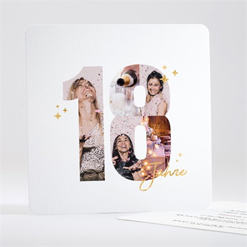 Geburtstagseinladung foto 18 jahre