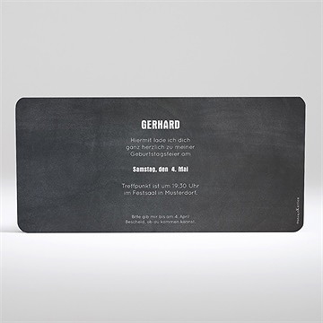 Geburtstagseinladung Scrabble 60 Jahre - vue 2