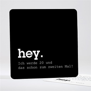 Geburtstagseinladung hey 40 jahre