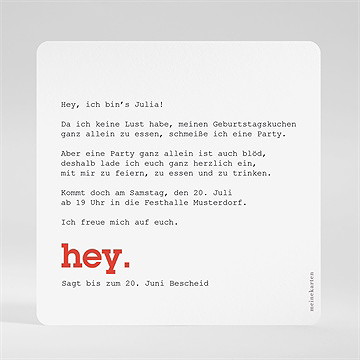 Geburtstagseinladung Hey 60 Jahre - Vue 2