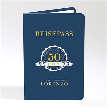 Geburtstagseinladung reisepass zum geburtstag 50