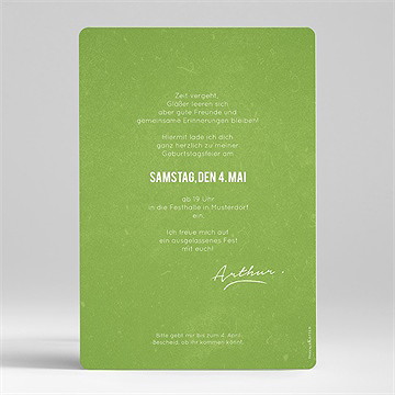 Geburtstagseinladung Apero 60 Jahre - vue 2