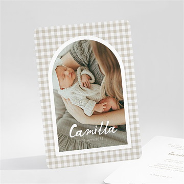 Geburtskarte karomuster