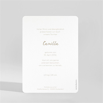 Geburtskarte karomuster - vue 2