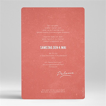 Geburtstagseinladung Cosmo 30 Jahre - vue 2