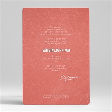 Geburtstagseinladung Cosmo 50 Jahre - vue 2