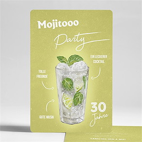 Geburtstagseinladung mojito 30 jahre