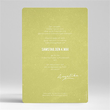 Geburtstagseinladung Mojito 40 Jahre - vue 2