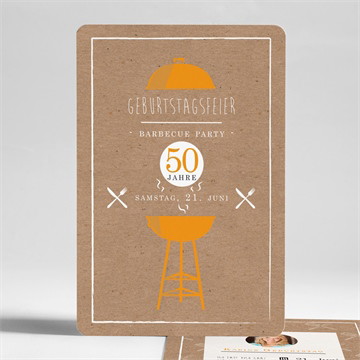 Geburtstagseinladung grillparty 50 jahre