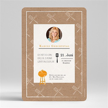 Geburtstagseinladung Grillparty 50 Jahre - vue 2