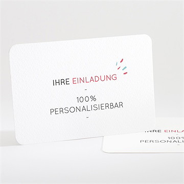 Geburtstagseinladung blanco - 13,8x9,5cm (n111259)