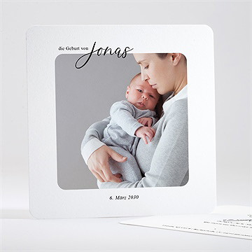 Geburtskarte moderne zärtlichkeit