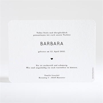 Geburtskarte unsere große freude - vue 2