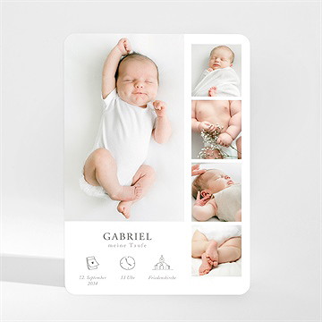 Einladung Taufe Fotostreifen Taufe - vue 2