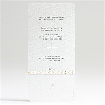 Menükarte Taufe Zwillinge - Dos du menu