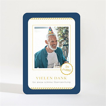 Dankeskarte Geburtstag Reisepass Zum Geburtstag 50 - Vue 2