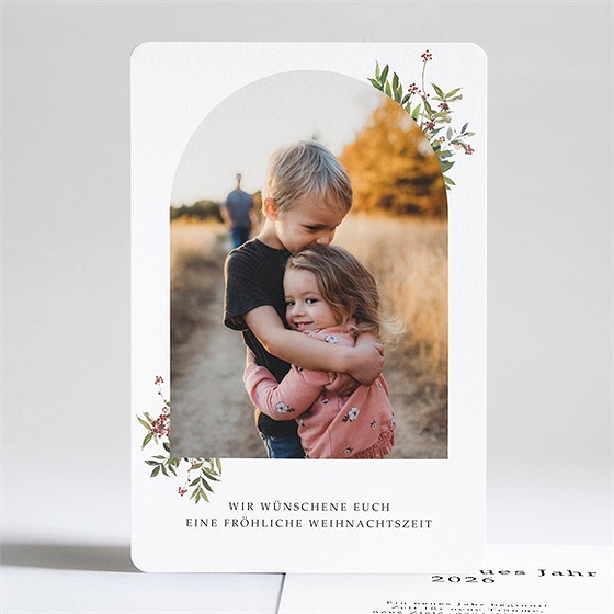 Weihnachtskarte Weihnachtsbogen