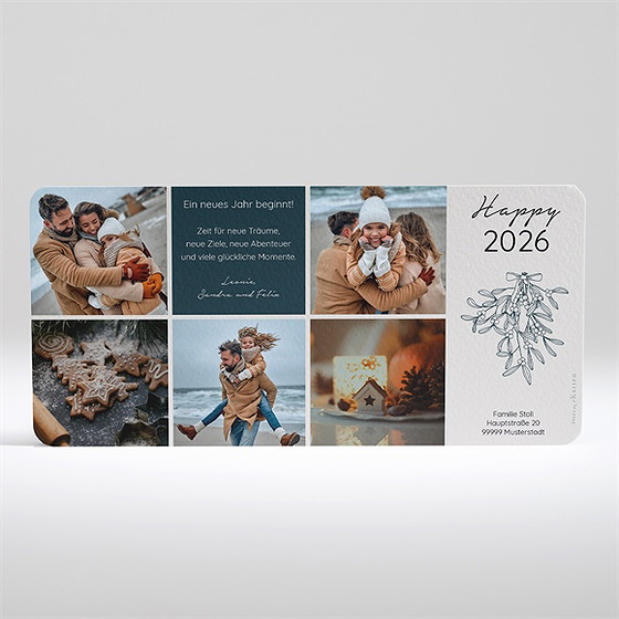 Weihnachtskarte Weihnachtliche Fotocollage