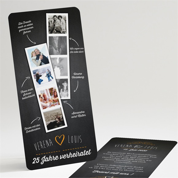 Einladung Hochzeitsjubiläum Retrospective - 25 Jahre ref.N22130