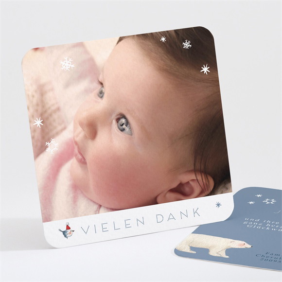 Dankeskarte Geburt Eisbär ref.N30175