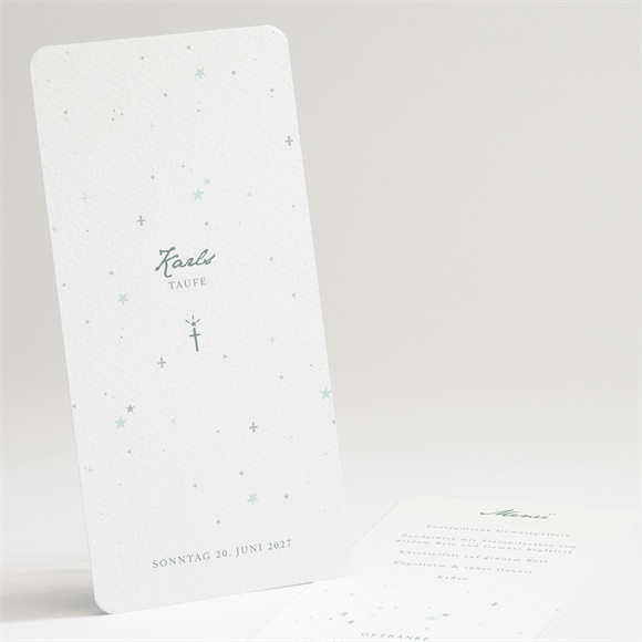 Menükarte Taufe Grünes Licht ref.N22167
