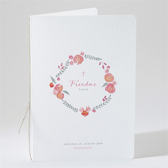 Kirchenheft Taufe Rosenkranz