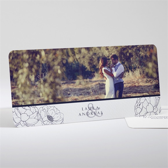 Dankeskarte Hochzeit Pfingstrose ref.N13186