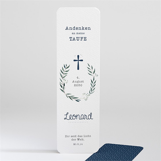 Andenken Taufe Pünktchen Blau