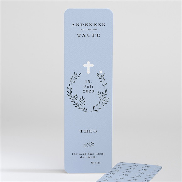 Andenken Taufe Ring der Natur Blau ref.N20140