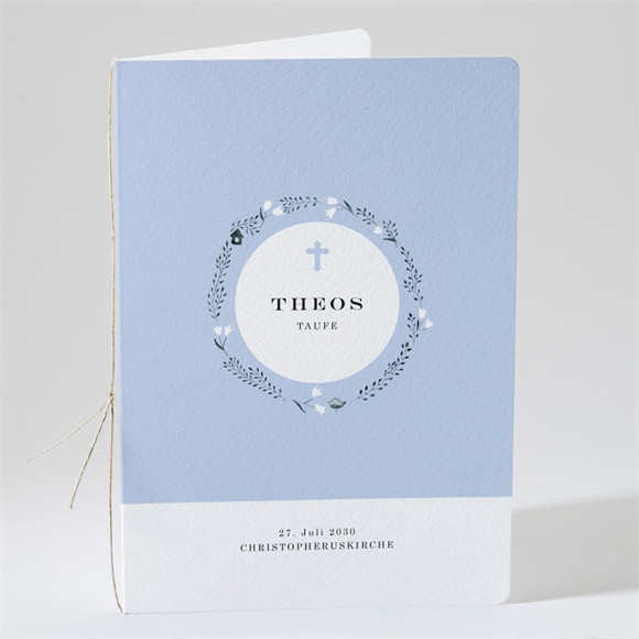 Kirchenheft Taufe Ring der Natur Blau ref.N49192